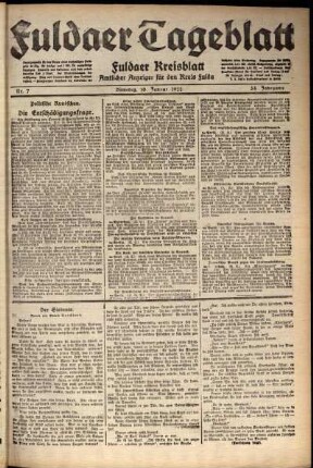 Ausgabe vom Dienstag, den 10. Januar 1922.