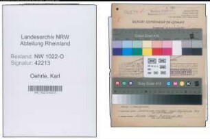 Entnazifizierung Karl Oehrle , geb. 01.07.1911 (Bahnbeamter)