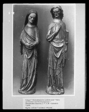Maria und Johannes einer Kreuzigungsgruppe