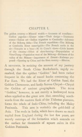 Chapter I. The golden country ...
