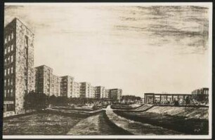 I.G.-Farben, Frankfurt/Main Verwaltungsgebäude: Perspektivische Ansicht