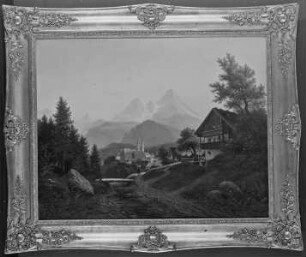 Blick auf Berchtesgaden mit dem Watzmann