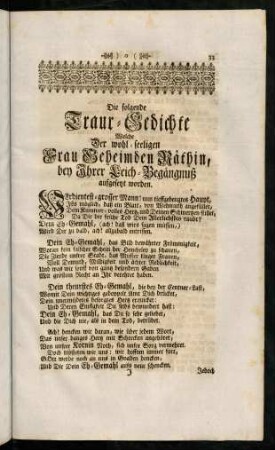 33-60, Traur-Gedichte.