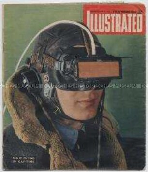 Britische Wochenzeitung "Illustrated" mit einem Bildbericht über den Besuch ehemaliger britischer Fallschirmjäger am Ort ihrer Landung in der Normandie im Juni 1944