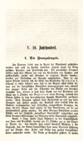 1. Die Franzosenzeit.