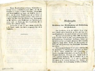 Maßregeln zur Verhütung . . .