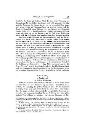 Einzelne pädagogische Richtungen, Pädagogen und Schulmänner : dritte Abteilung ; [Pädagogik und Bildungswesen]