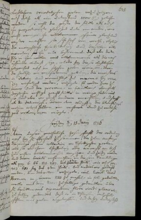 Freytag d 15 Juny 1736
