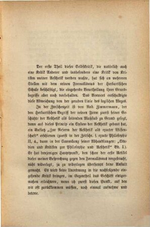 Kritische Gänge, Bd. 2 = H. 6. [Kritik meiner Aesthetik (Fortsetzung und Schluß) ...]