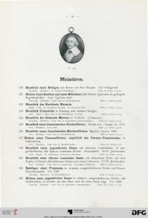 Miniatüren (Nr. 120-136)