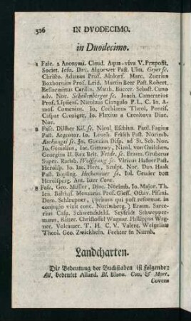 526-530, Landcharten