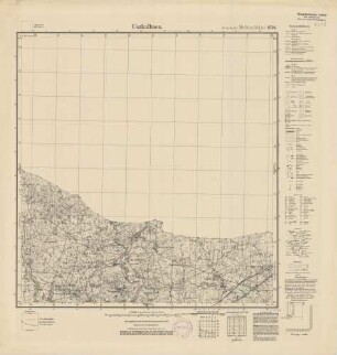 0798 Uszkullmen (4-cm-Karte) Meßtischblatt