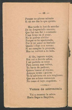 Versos de astronomía