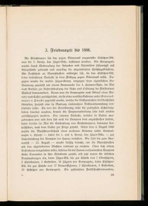 3. Friedenszeit bis 1866.