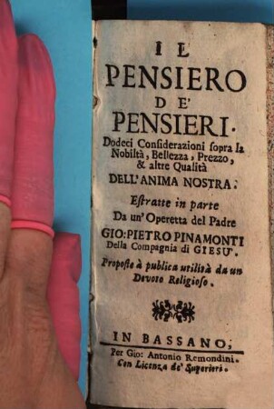 Il pensiero de'pensieri