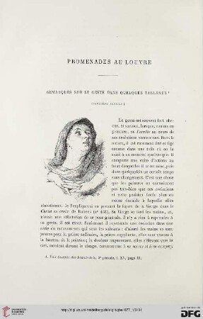 2. Pér. 15.1877: Remarques sur le geste dans quelques tableaux, 2 : promenades au Louvre