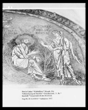 Mosaik: Die Verkündigung an Joachim
