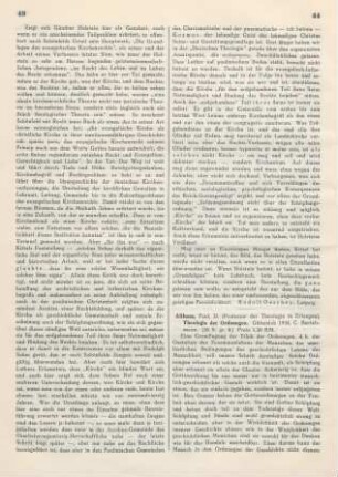 44-45 [Rezension] Althaus, Paul, Theologie der Ordnungen