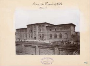 Provinzial-Irrenanstalt, Conradstein Haus für Unruhige III. Klasse - Männerseite: Ansicht