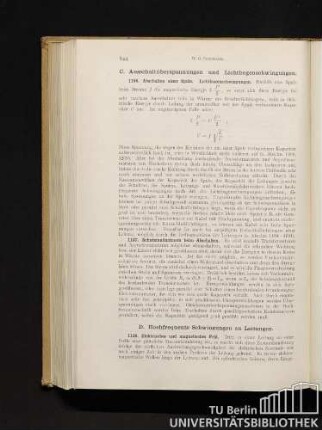 D. Hochfrequente Schwingungen an Leitungen.