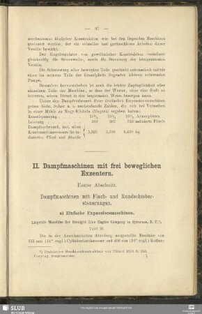 II. Dampfmaschinen mit frei beweglichen Exzentern