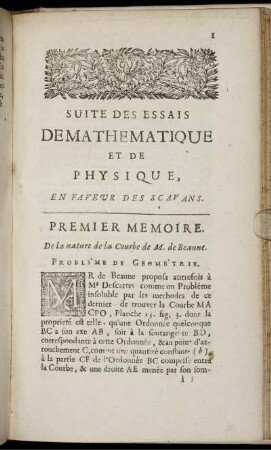 Suite: Élémens de Mathématique. Suite