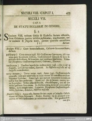 Seculi VIII