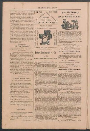 [A] "El Perú Ilustrado." : Extracto de una carta particular de Nueva York.