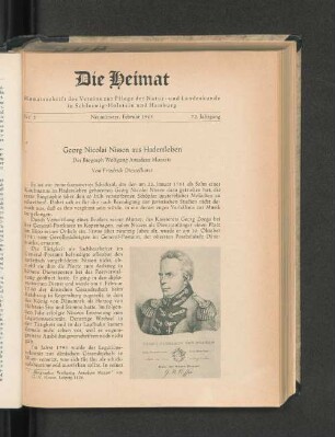 Nr. 2. Neumünster, Februar 1965. 72. Jahrgang.