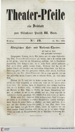 Nro. 19 (12. Mai 1850)