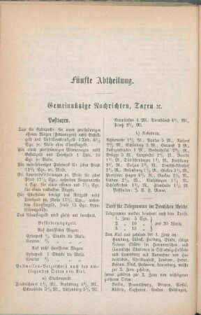 Posttaxen. [Standort der Feuerposten. Kirchliche Gebühren.]