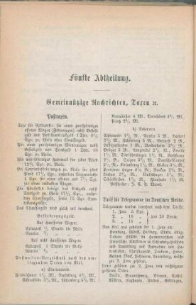 Posttaxen. [Standort der Feuerposten. Kirchliche Gebühren.]