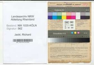 Entnazifizierung Richard Jackl , geb. 12.11.1895 (Bergbauangestellter)