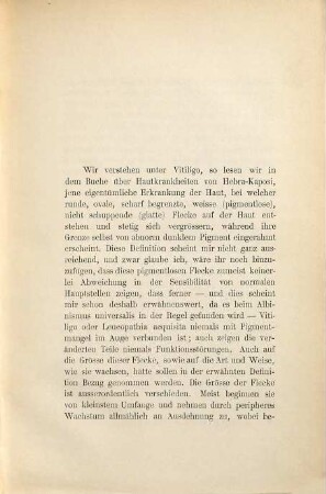 Drei Fälle von Vitiligo im Zusammenhang mit nervösen Erscheinungen : Inaug. Diss.