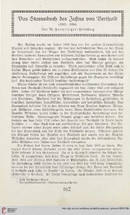 6: Das Stammbuch des Justus von Berthold : (1643 - 1694)