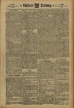Zweite Ausgabe vom Dienstag, den 19. Dezember 1911.