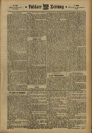 Zweite Ausgabe vom Dienstag, den 19. Dezember 1911.