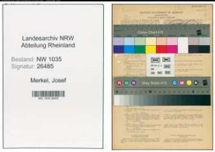 Entnazifizierung Josef Merkel , geb. 02.12.1903 (Schlosser)