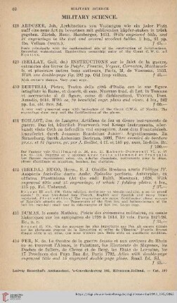 Military Science (No. 428 - 444)