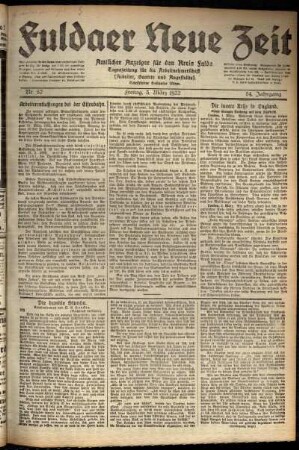 Ausgabe vom Freitag, den 03. März 1922.