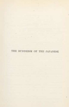 The Buddhism of the Japanese
