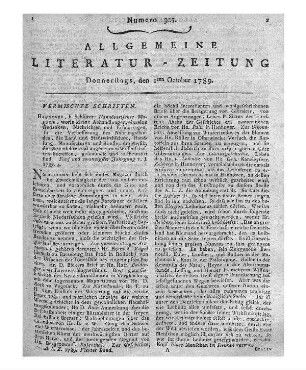 Hannoverisches Magazin. - Hannover : Schlüter Jg. 25. - 1787