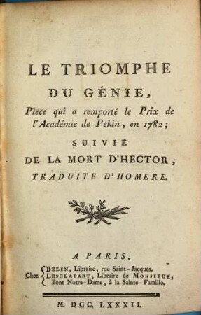 Triomphe du Genie