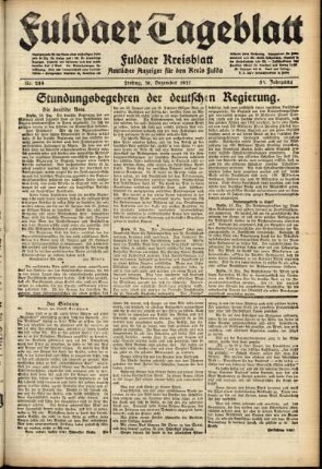 Ausgabe vom Freitag, den 16. Dezember 1921.