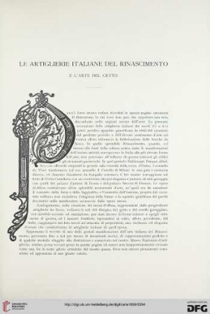 2: Le artiglierie italiane del Rinascimento e l' arte del Getto