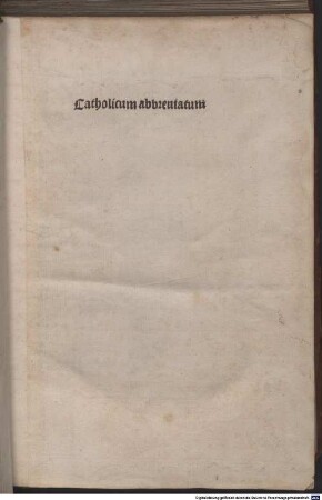 Catholicon abbreviatum