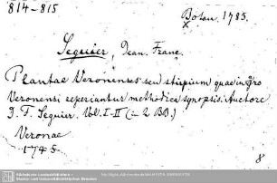 Botanica 1785