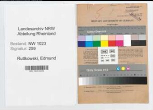 Entnazifizierung Edmund Ruttkowski , geb. 21.10.1910 (Zollinspektor)