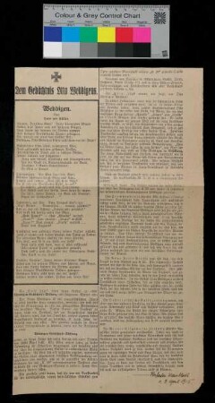 "Dem Gedächtnis Otto Weddigens"
