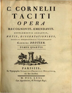 C. Cornelii Taciti Opera. 4